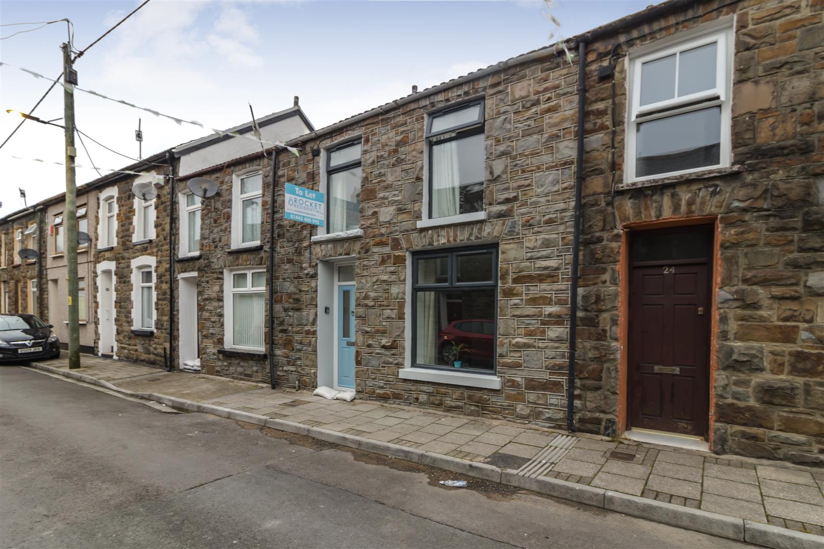 house - terraced for rent tynybedw street