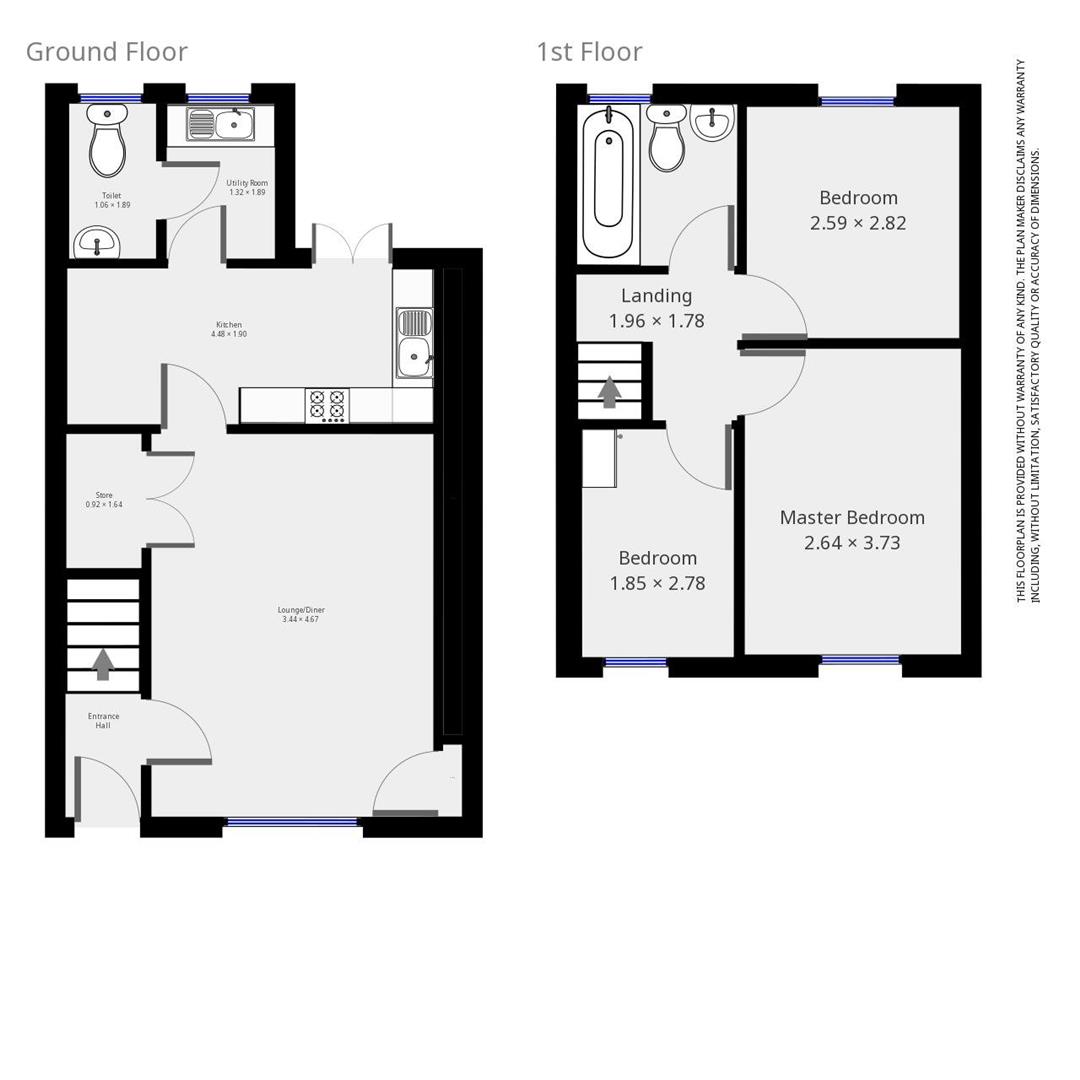 house - terraced for rent tynybedw street
